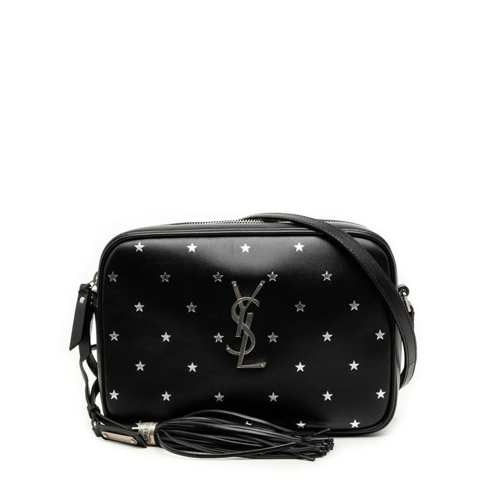 Saint Laurent Lou Camera Bag Star Crossbody Black Leather